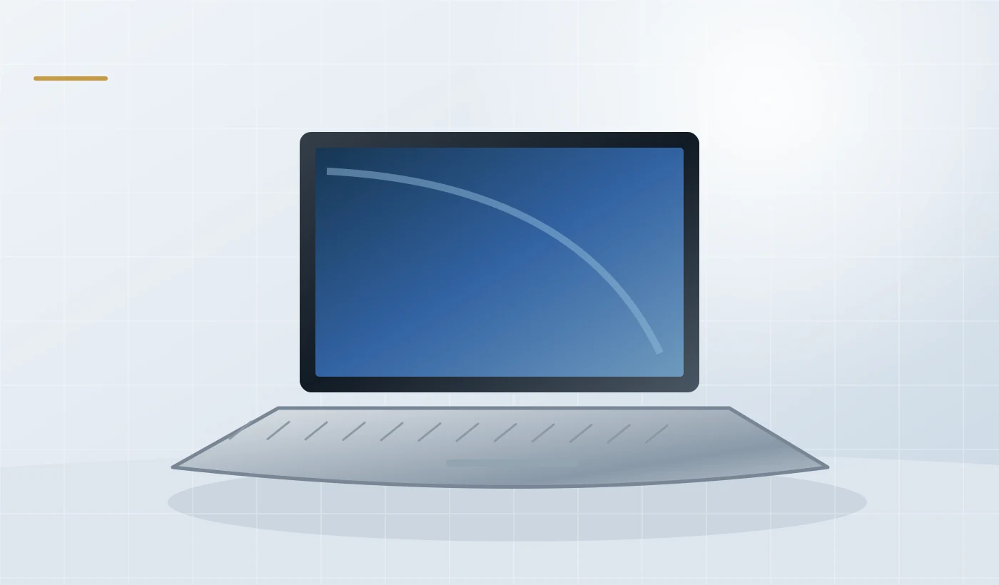 Illustration of laptop, desktop & workstation service