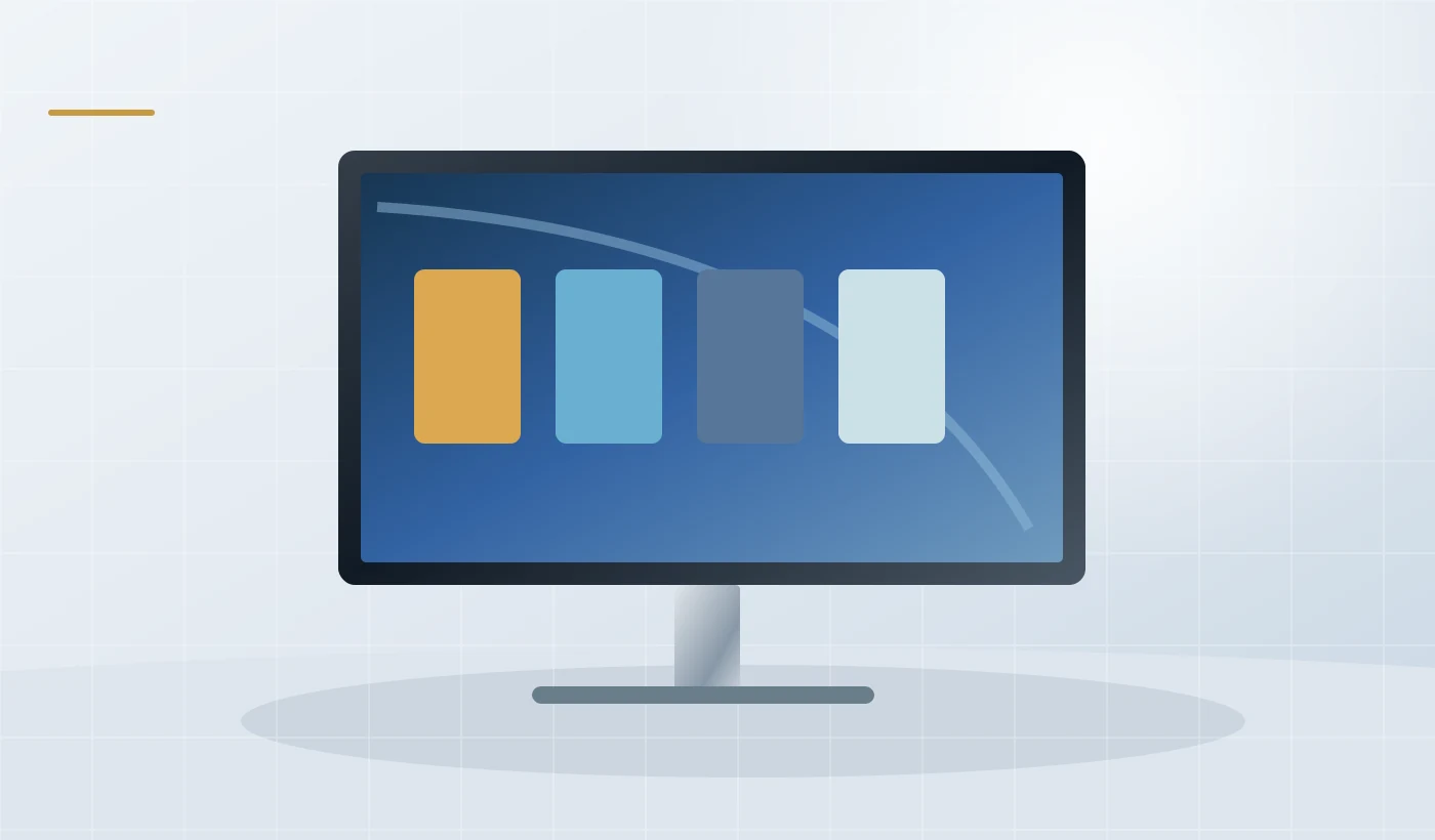 Illustration of web hosting, websites & graphic design