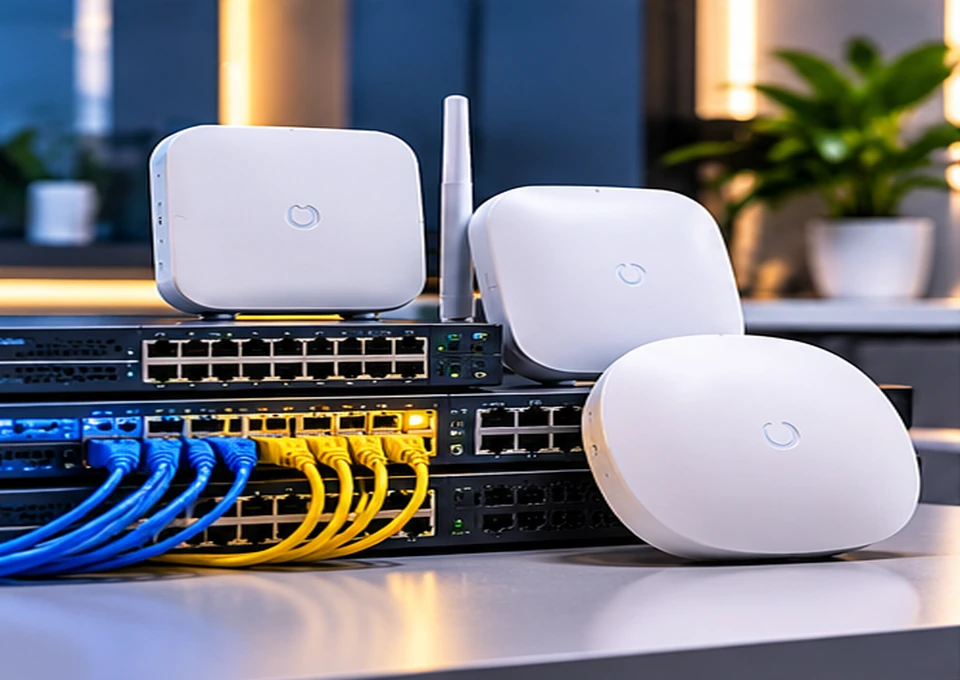 Illustration representing Structured Cabling & Fiber
